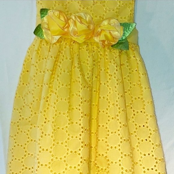 Vtg Toddler Yellow Dress size 18-24 months, Marc and Maddie - Picture 4 of 5
